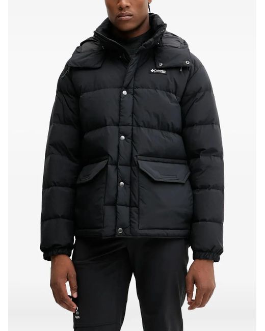 Columbia Black Wallowa Padded-Hooded Jacket for men