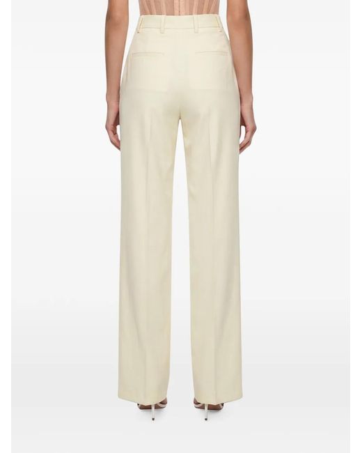 GIUSEPPE DI MORABITO White Pressed-Crease Trousers
