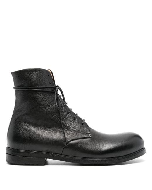 Marsèll Black Zucca Media Lace-Up Ankle Boots for men