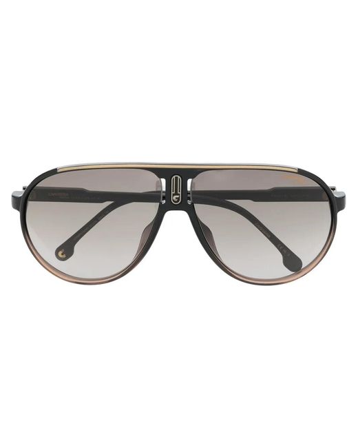 Carrera Gray Champion 65 Pilot-Frame Sunglasses