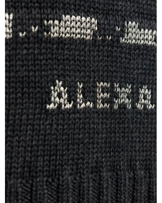 Alexander McQueen Pullover mit Intarsien-Logo in Black für Herren
