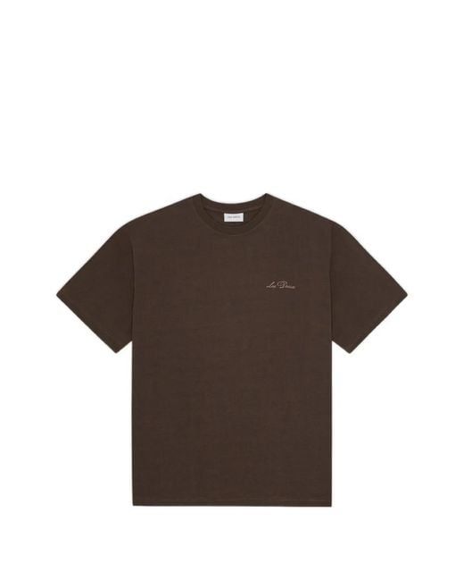 Les Deux Brown T-Shirt En Coton À Col Rond for men