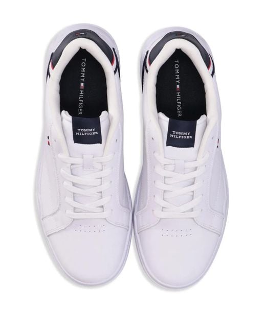 メンズ Tommy Hilfiger コントラスト スニーカー White