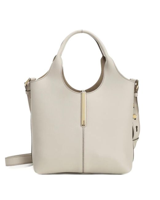 Tod's White Mini Umhängetasche Aus Leder