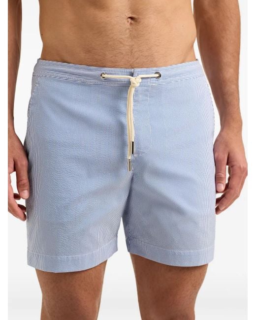 Orlebar Brown Blue Bulldog Striped Swim Shorts for men