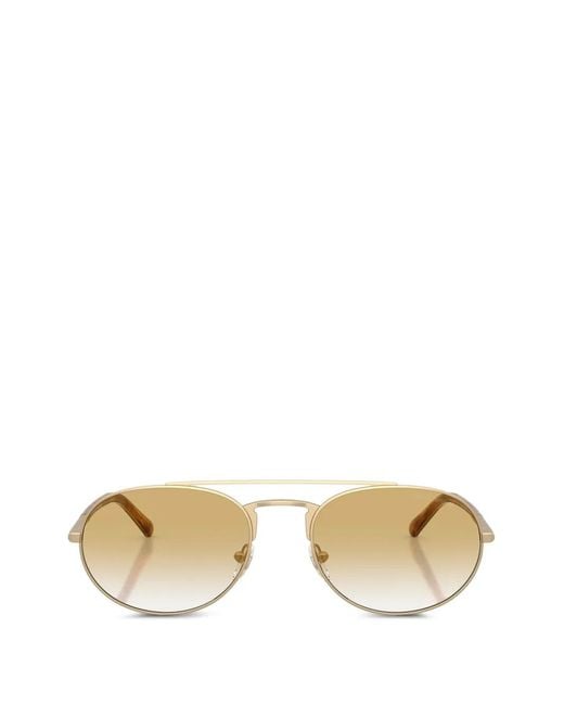 Emporio Armani Metallic Pilot Frame Sunglasses for men