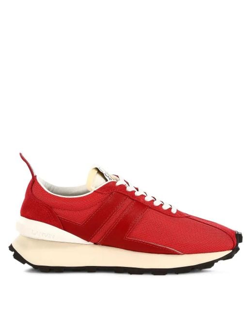 メンズ Lanvin Bumpr "lipstick" スニーカー Red