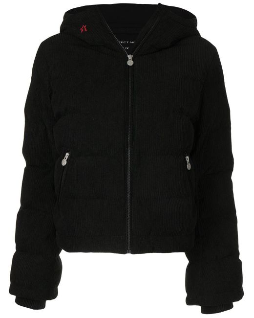 Perfect Moment Polar Flare Corduroy Puffer Jacket in Black - Lyst