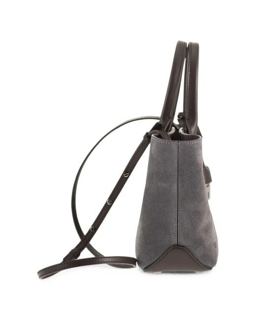 Hogan Black Address Shopping Bag Mini