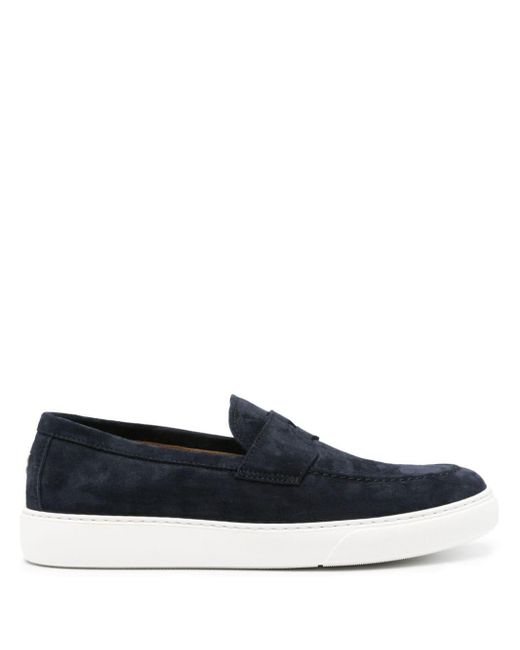 Henderson Blue Albinos Suede Loafers for men