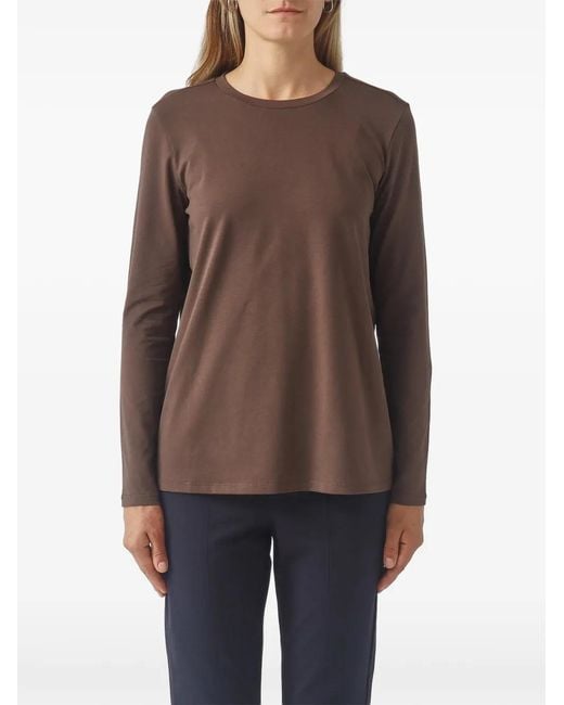 Max Mara Brown Cris Long-Sleeve T-Shirt