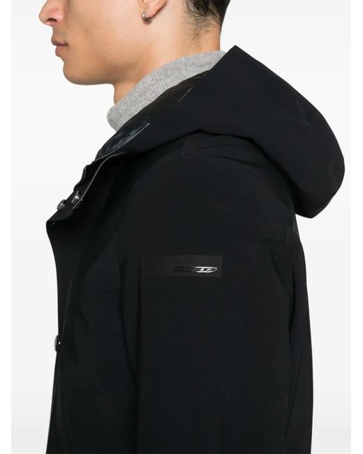 Rrd Black Floating Parka Jacket for men