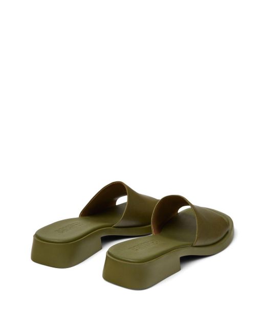 Camper Green Dana Leather Mules