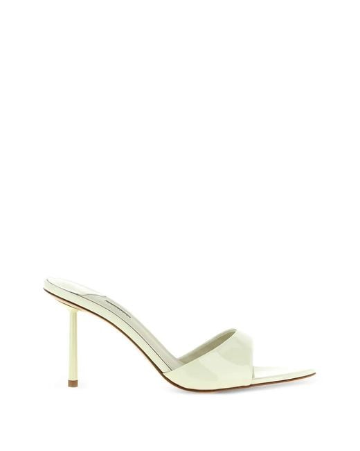 Le Silla White Pointed Bella Sandals