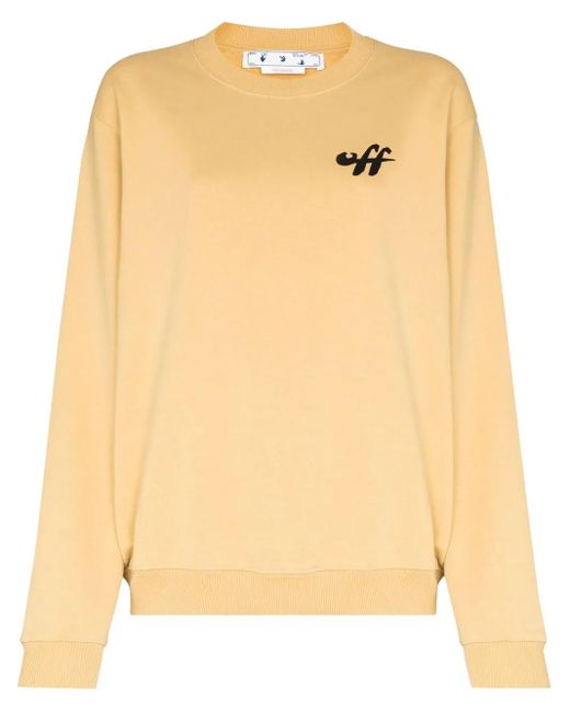 Off-White c/o Virgil Abloh Natural Zebra Arrows-Print Sweatshirt