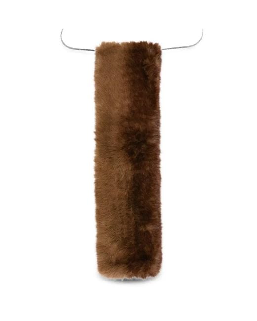 Apparis Brown Rectangle-Shape Scarf