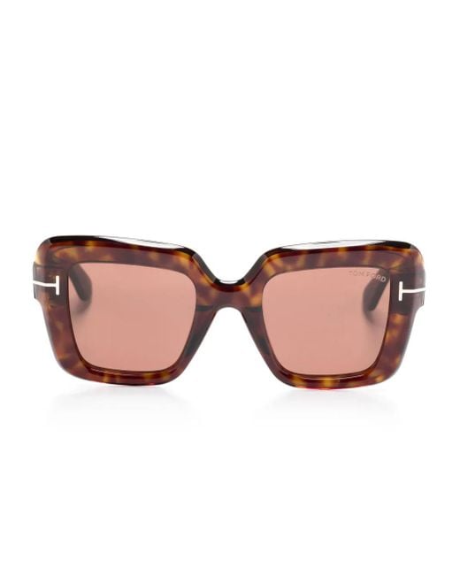 Tom Ford Pink Square-Frame Sunglasses