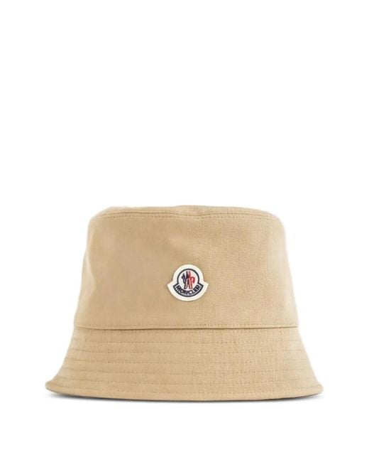 Bob À Patch Logo Moncler en coloris Natural