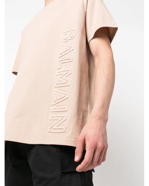 Balmain Natural Embossed Reflect T-shirt - Bulky for men