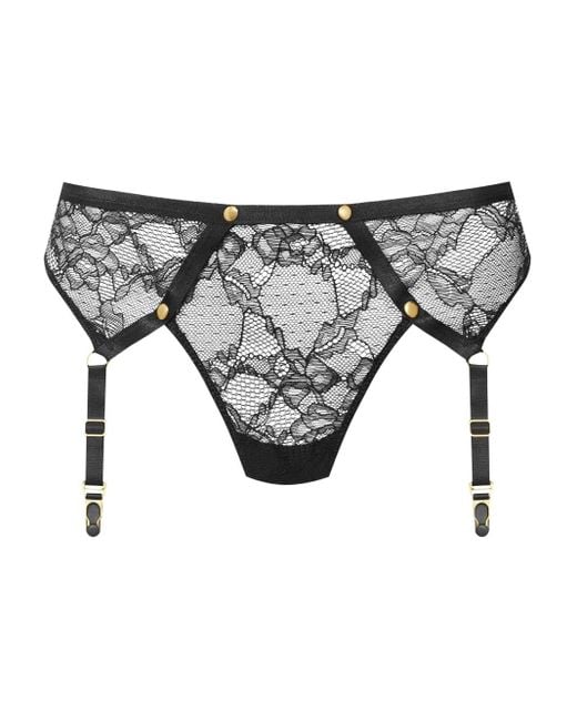 Maison Close Gray Jeux Magnétiqueslace Suspender Thong