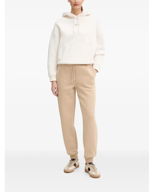 ARMANI EXCHANGE Natural Logo-Patch Trousers