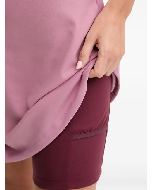 EA7 Purple Half-Zip Shorts Set