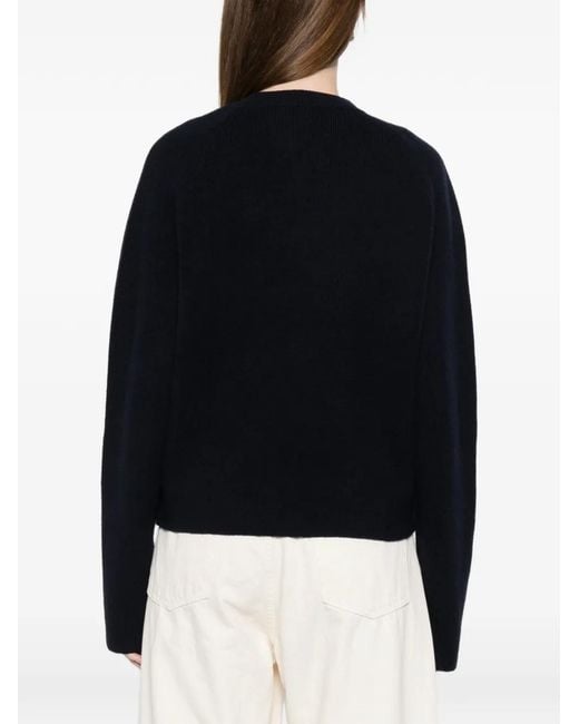 Totême Black Hammered-Button Cardigan