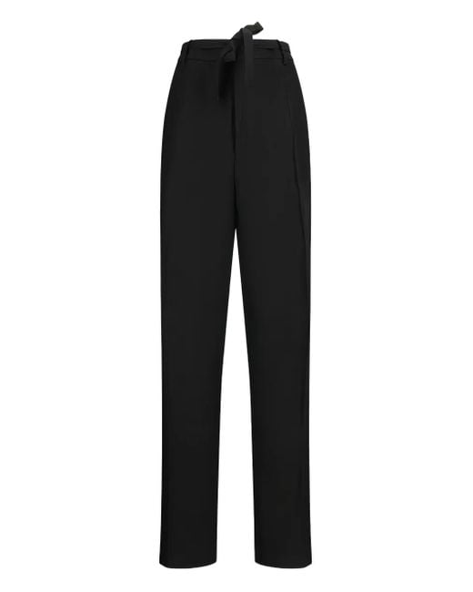 Pantaloni Sartoriali Con Cintura di Jil Sander in Black da Uomo