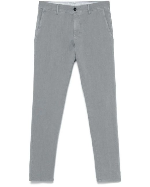 メンズ Incotex ツイルテーパードパンツ Gray