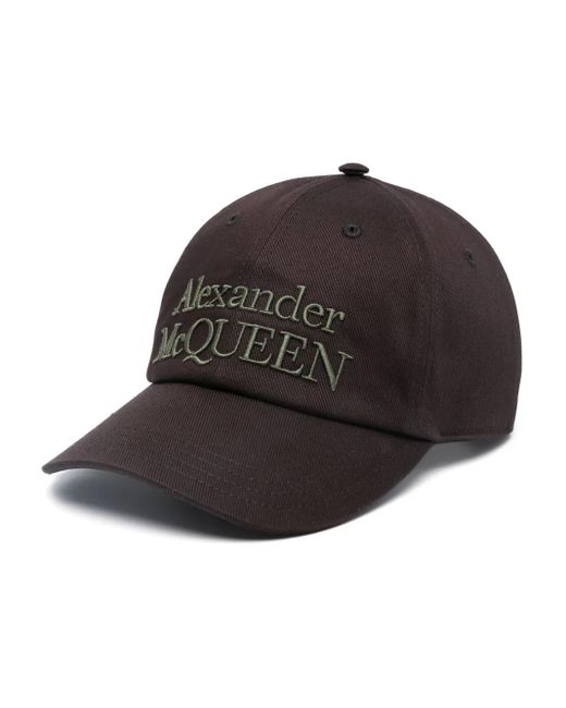 McQueen Pet Met Geborduurd Logo in het Black voor heren