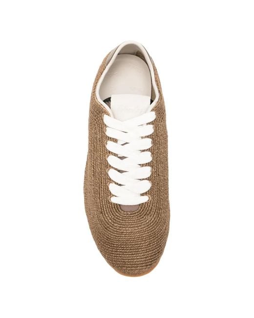 Palomitas By Paloma Barcelo' Brown Hester Woven Lace-Up Sneakers