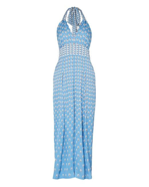 Mono largo con estampado de concha de cauri Temperley London de color Blue