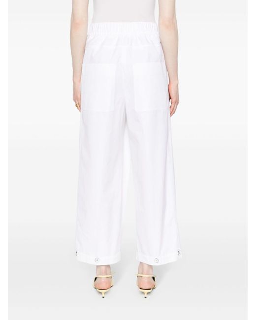 Pantalon en coton Jil Sander en coloris White