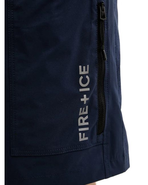 Bogner Fire + Ice Blue Pavel Logo-Print Drawstring Shorts for men