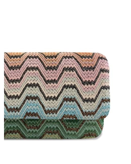 Missoni Gray Zigzag-Knit Wallet
