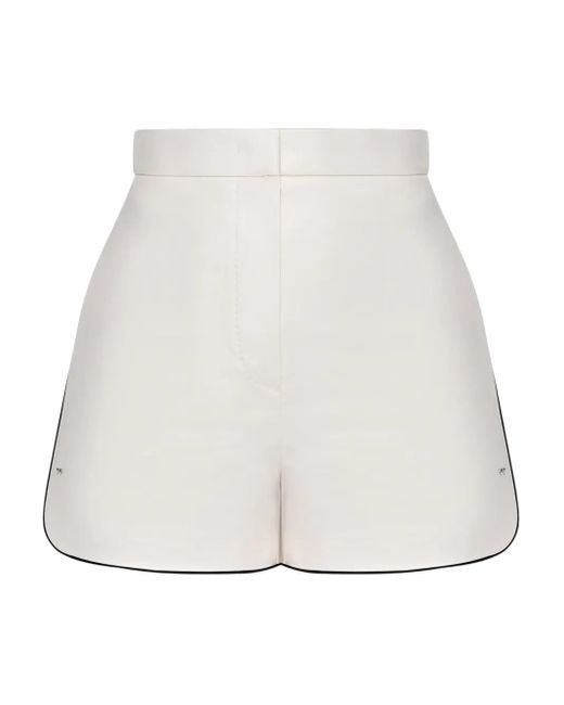 Max Mara White Orbita High-Waisted Tailored Shorts