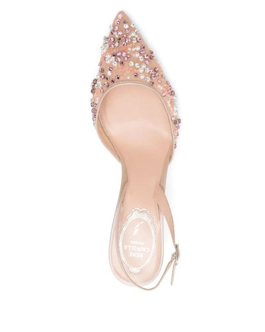 Rene Caovilla Pink Cinderella Pumps 85mm