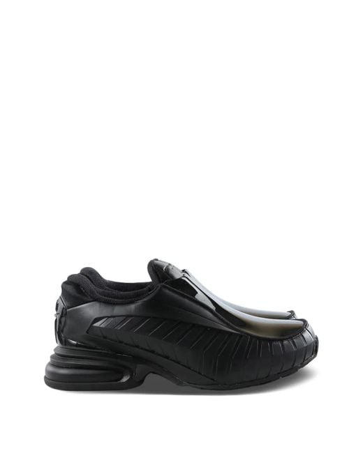 Comme des Garçons Black Panelled Slip-On Sneakers for men