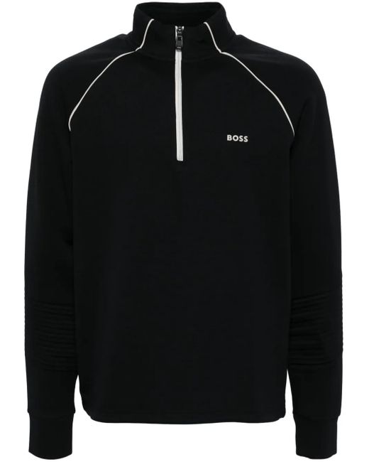 Boss Sweatshirt Mit Reißverschluss in Black für Herren