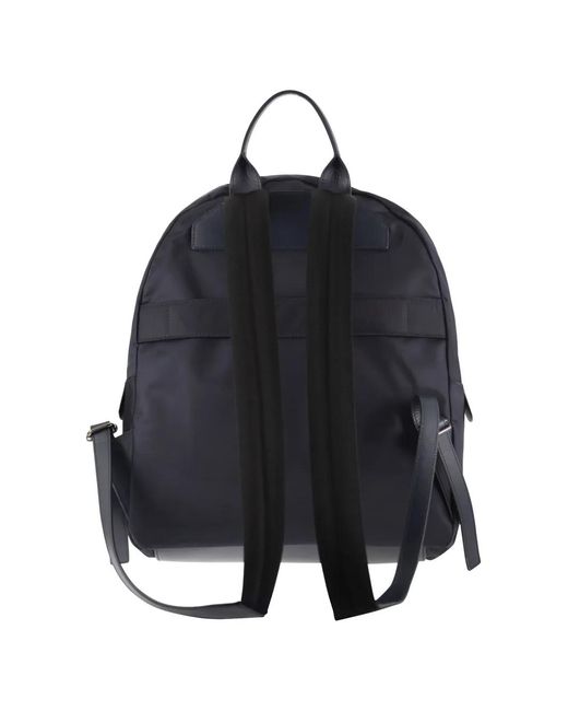 Kiton Blue Logo-Detail Backpack for men