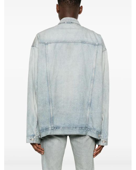 Balenciaga Denim Jackets in het Blue