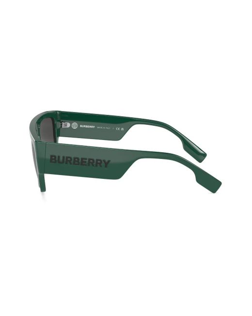 Burberry Green Micah Square-Frame Sunglasses