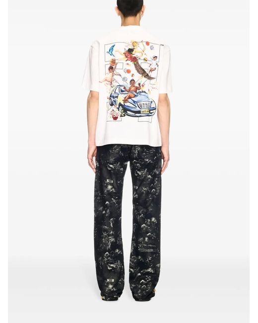 Off-White c/o Virgil Abloh White Fresco Arrow Skate T-Shirt for men