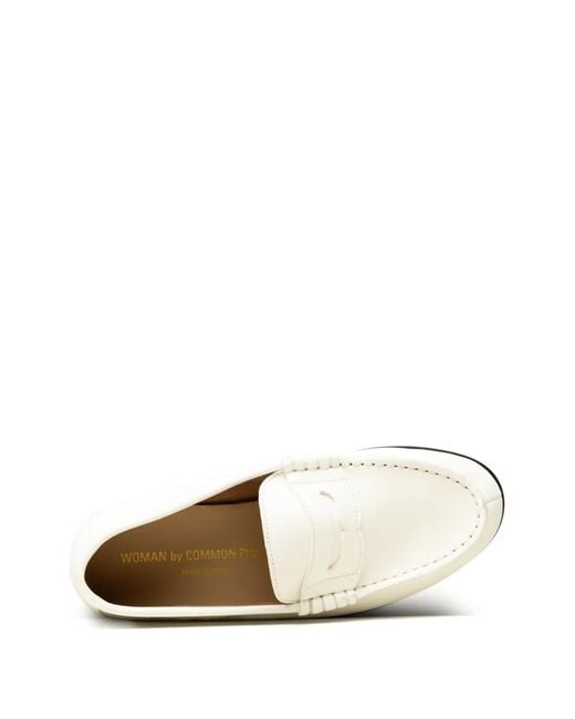 Common Projects White Leather Loafers