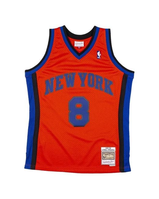 Mitchell & Ness Orange X Nba Latrell Sprewell Reload Swingman Top for men