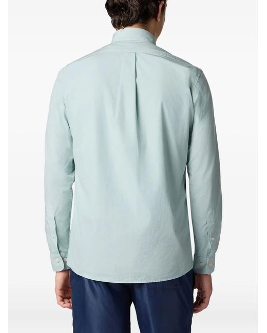 Brooks Brothers Blue Cotton Shirt for men
