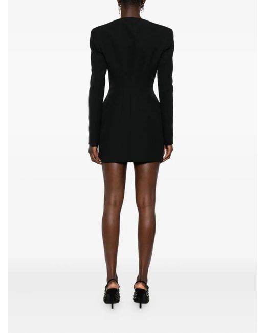 Vestido corto ajustado con botones ANDAMANE de color Black