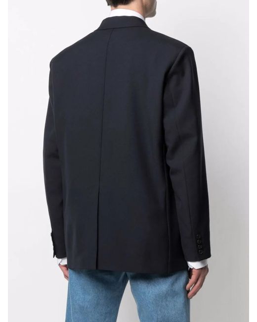 Valentino Garavani Blue Single-Button Single-Breasted Blazer for men