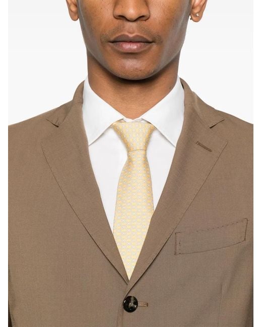 Dell'Oglio Brown Telana Suit for men