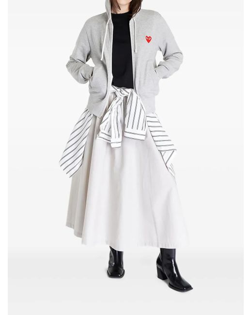 COMME DES GARÇONS PLAY White Cotton Jacket